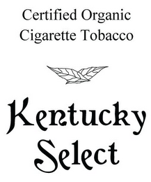 CERTIFIED ORGANIC CIGARETTE TOBACCO KENTUCKY SELECT logo
