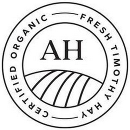 CERTIFIED ORGANIC FRESH TIMOTHY HAY AH logo