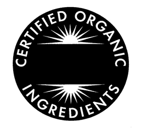 CERTIFIED ORGANIC INGREDIENTS logo