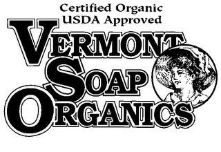 CERTIFIED ORGANIC USDA APPROVED VERMONT SOAP ORGANICS logo