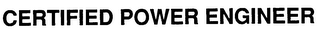 CERTIFIED POWER ENGINEER logo