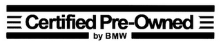 CERTIFIED PRE-OWNED BY BMW logo