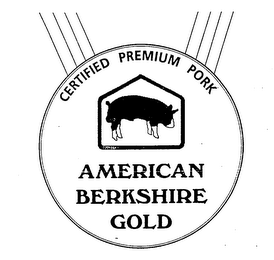 CERTIFIED PREMIUM PORK AMERICAN BERKSHIRE GOLD logo