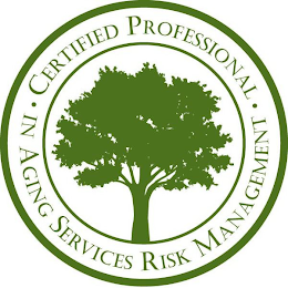 CERTIFIED PROFESSIONAL · IN AGING SERVICES RISK MANAGEMENT · logo