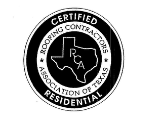 CERTIFIED RESIDENTIAL ROOFING CONTRACTORS ASSOCIATION OF TEXAS RCA logo
