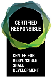 CERTIFIED RESPONSIBLE CENTER FOR RESPONSIBLE SHALE DEVELOPMENT logo