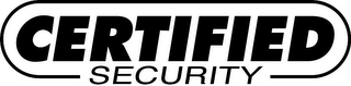 CERTIFIED SECURITY logo