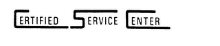 CERTIFIED SERVICE CENTER logo