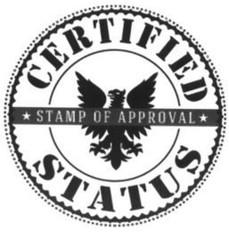 CERTIFIED STATUS STAMP OF APPROVAL logo
