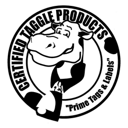 CERTIFIED TAGGLE PRODUCTS "PRIME TAGS AND LABELS" logo