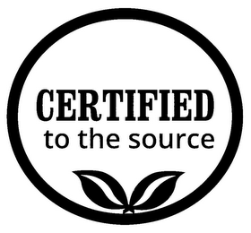 CERTIFIED TO THE SOURCE logo
