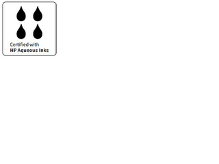 CERTIFIED WITH HP AQUEOUS INKS logo