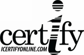 CERTIFY ICERTIFYONLINE.COM logo