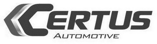 CERTUS AUTOMOTIVE logo