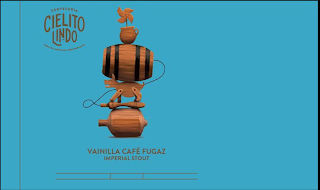 CERVECERÍA CIELITO LINDO CERVEZA MEXICANA INDEPENDIENTE VAINILLA CAFÉ FUGAZ IMPERIAL STOUT logo