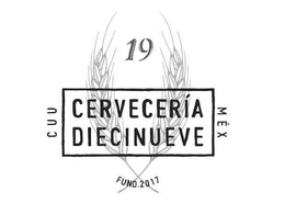 CERVECERÍA DIECINUEVE 19 CUU MÉX FUND. 2017 logo