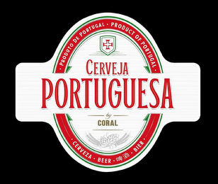 CERVEJA PORTUGUESA BY CORAL PRODUCTO DEPORTUGAL CERVEZA BEER BIER logo