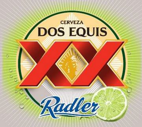 CERVEZA DOS EQUIS XX RADLER logo