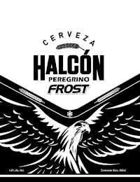 CERVEZA HALCÓN PEREGRINO FROST 4.6% ALC./VOL. CONTENIDO NETO: 350 ML. logo