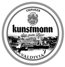 CERVEZA LAGER VALDIVIA KUNSTMANN DAS GUTE BIER VALDIVIA logo