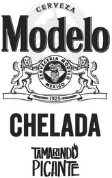 CERVEZA MODELO CERVECERIA MODELO MEXICO1925 CHELADA TAMARINDO PICANTE logo