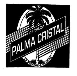 CERVEZA PALMA CRISTAL LE PREFERIDA DE CUBA logo