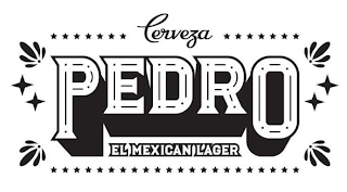 CERVEZA PEDRO EL MEXICAN LAGER logo