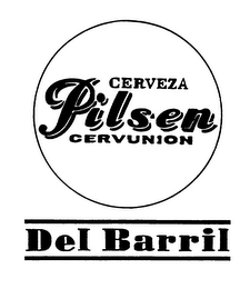 CERVEZA PILSEN CERVUNION DEL BARRIL logo
