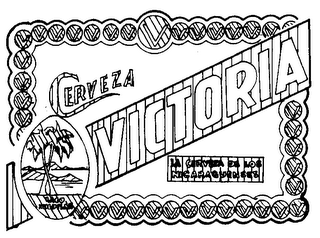 CERVEZA VICTORIA LA CERVEZA DE LOS NICARAGUENSES LAGO XOLOTLAN logo