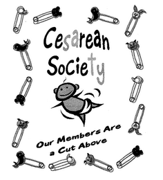 CESAREAN SOCIETY OUR MEMBERS ARE A CUT ABOVE logo