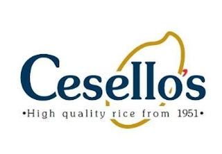 CESELLO'S HIGH QUALITY RICE FROM 1951 logo