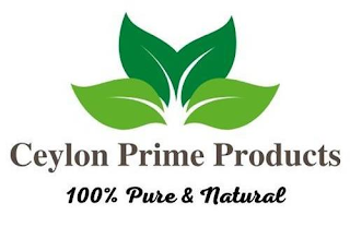 CEYLON PRIME PRODUCTS 100% PURE & NATURAL logo
