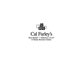 CF BR G CAL FARLEY'S BOYS RANCH · GIRLSTOWN, U.S.A. & FAMILY RESOURCE CENTERS logo