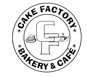 CF CAKE FACTORY BAKERY & CAFE logo