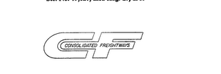 CF CONSOLIDATED FREIGHTWAYS logo
