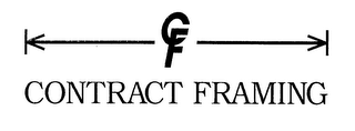 CF CONTRACT FRAMING logo