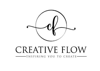 CF CREATIVE FLOW INSPIRING YOU TO CREATE logo