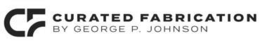 CF CURATED FABRICATION BY GEORGE P. JOHNSON logo
