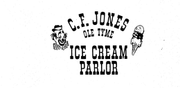 C.F. JONES OLE TYME ICE CREAM PARLOR logo