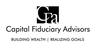 CFA CAPITAL FIDUCIARY ADVISORS BUILDING WEALTH REALIZING GOALS logo