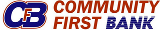 CFB COMMUNITY FIRST BANK logo