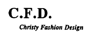 C.F.D. CHRISTY FASHION DESIGN logo