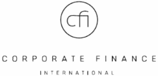 CFI CORPORATE FINANCE INTERNATIONAL logo