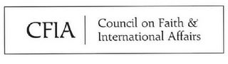 CFIA | COUNCIL ON FAITH & INTERNATIONAL AFFAIRS logo