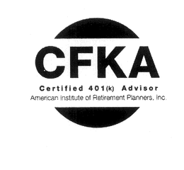 CFKA CERTIFIED 401(K) ADVISOR AMERICAN INSTITUTE OF RETIREMENT PLANNERS, INC. logo