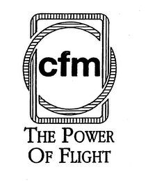 CFM THE POWER OF FLIGHT logo