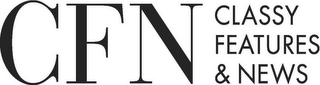 CFN CLASSY FEATURES & NEWS logo