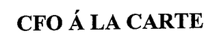 CFO Á LA CARTE logo