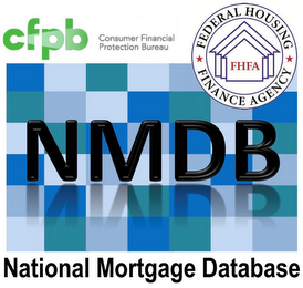 CFPB NMDB CONSUMER FINANCIAL PROTECTION BUREAU NATIONAL MORTGAGE DATABASE FEDERAL HOUSING FINANCE AGENCY FHFA logo