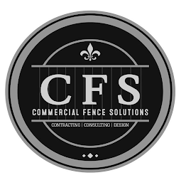 CFS COMMERCIAL FENCE SOLUTIONS CONTRACTING CONSULTING DESIGN logo